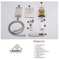 thumbnail image 3 of CASAINC Single-Handle 1-Spray Tub and Shower Faucet in Brushed Nickel, Valve Included, 3 of 9