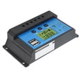 thumbnail image 2 of Controlador de carga solar Bling Bling 12V 24V USB PWM Regulador con pantalla LCD 20A, 2 of 12