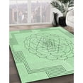 thumbnail image 2 of Ahgly Company Indoor Round Patterned Mint Green Area Rugs, 3' Round, 2 of 6