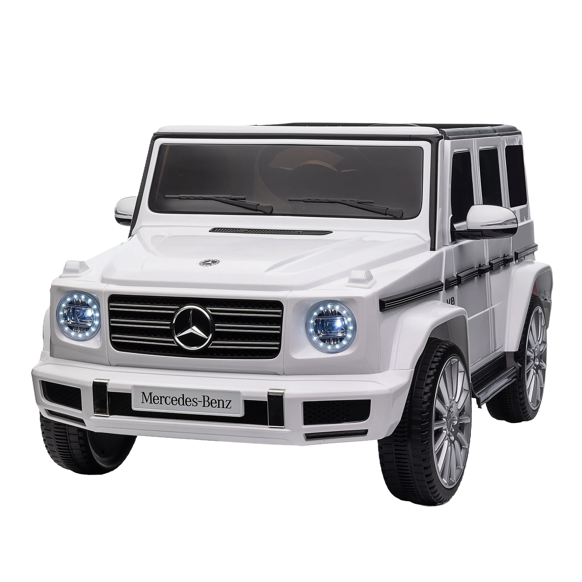YYAo Kids Ride On Car, Licensed Mercedes-Benz G500, 24V Kids Car with Parent Remote Control, Electric Car for Kids, 3 Speeds, LED Headlight & Music Player, Black YYAo Kids Ride On Car, Licensed Mercedes-Benz G500, 24V Kids Car with Parent Remote Control, Electric Car for Kids, 3 Speeds, LED Headlight & Music Player, Black