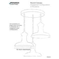 thumbnail image 2 of Progress Lighting, Canopy Accessory, 3 Lights, Pendant, Matte Black, Round., 2 of 9
