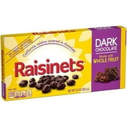 Raisinets, Dark Chocolate Covered California Raisins, Movie Theater Candy Box, 3.1 oz each, Bulk 15 Pack
