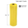 thumbnail image 2 of Uxcell PP Burlap Mesh 10" x 10 Yards Tinsel Foil Stripe Ribbon, Yellow+Gold 1 Roll, 2 of 6