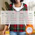 thumbnail image 7 of CaComMARK PI Women's Fleece Lined Zip Up Hoodie Long Sleeve Jacket Lightweight Plaid Print Tops with Pockets Red-A, 7 of 7