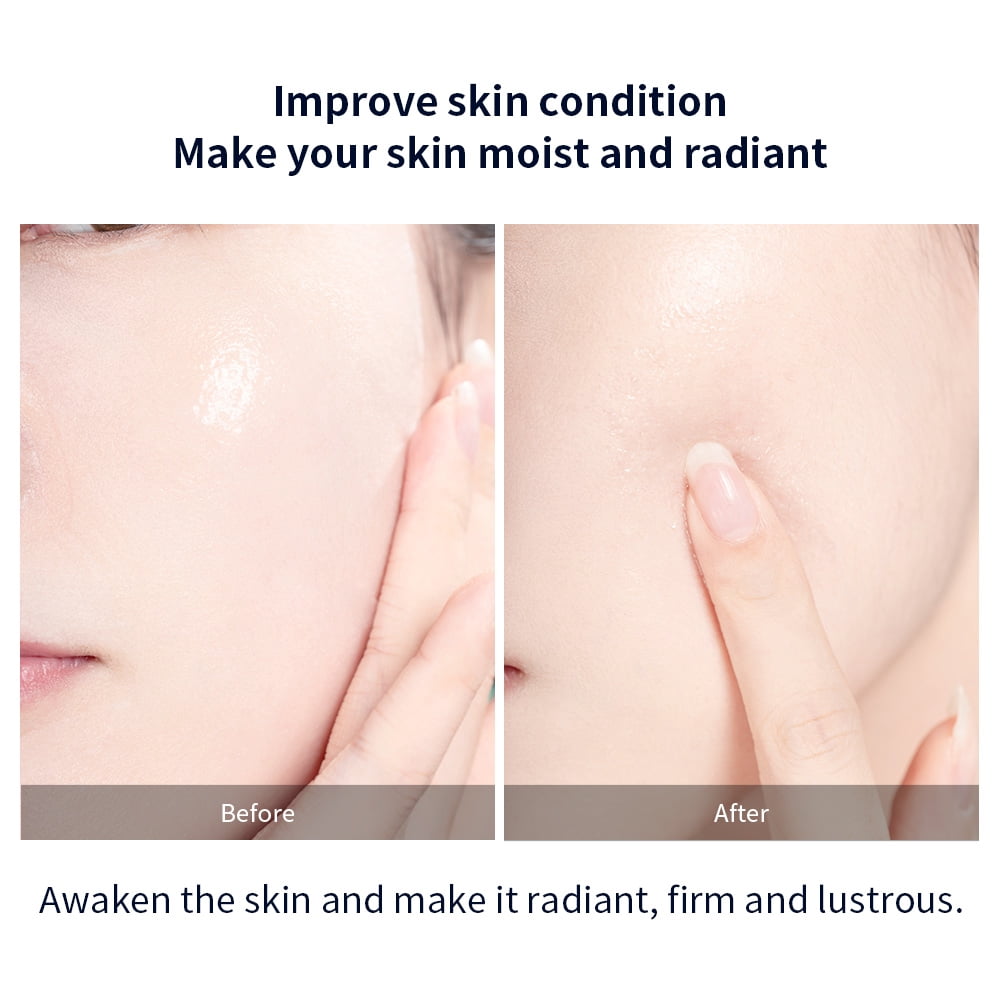 REAL DEEP Hyaluronic Acid Glow Mask 5 Count - Brightening Face Mask for Dull & Tired Skin, Antioxidant Treatment with Ferment Extract, Fights Dryness & Roughness for Even, Radiant Tone