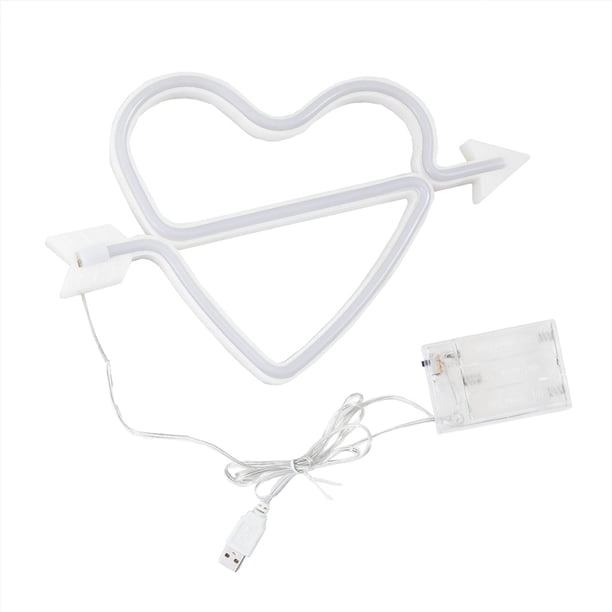 Luz de la atmósfera de la decoración colgante de la lámpara de la noche del USB del corazón de la luz del partido para el festival de la boda sidaley HA006263-00
