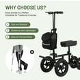 thumbnail image 6 of GYZJ All Terrain Knee Walker Scooter for Broken Foot,Foldable Medical Knee Roller Scooter with 12" Wheels,Crutches Alternative,Black, 6 of 9