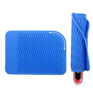 Vincent Heat Resistant Silicone Tool Mat For Styling and Barber Station |  For Curling Irons, Flat Irons, Hot Styling Tools (Black)