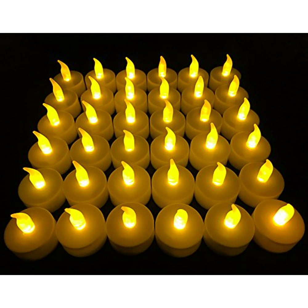 Flameless LED Tea Light Candles, Vivii Batterypowered Unscented LED