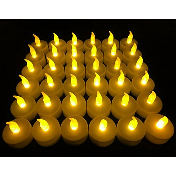 Flameless LED Tea Light Candles, Vivii Batterypowered Unscented LED