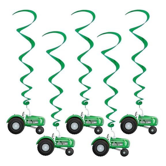 30 Piece Beistle Tractor Party Whirls