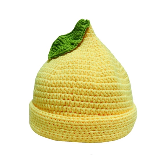 Giaone Popular Fruit Theme Crochet Hat Sweet Knit Winter Hat 2000s Headwear