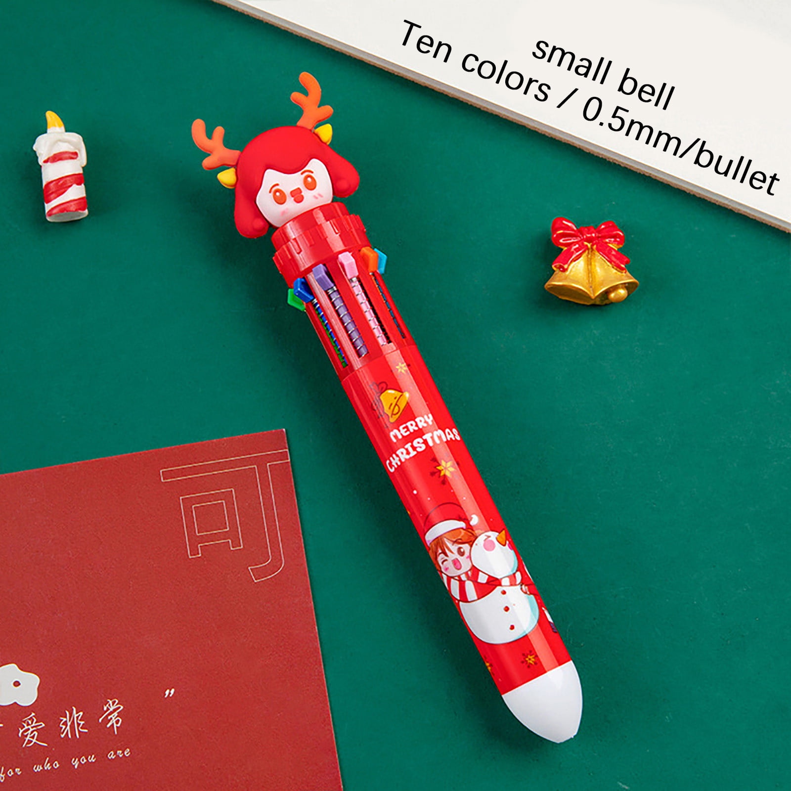 Style Cute 10 Colors Press Ballpoint Pen, 1Pc Cute Pen Class Stationery Prize