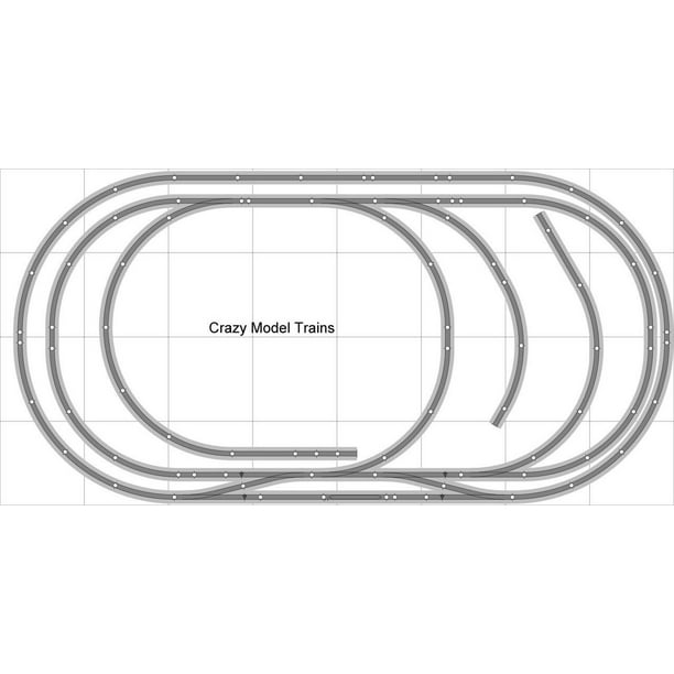 Ho 4x8 E Z Track Layouts Bachmann 625