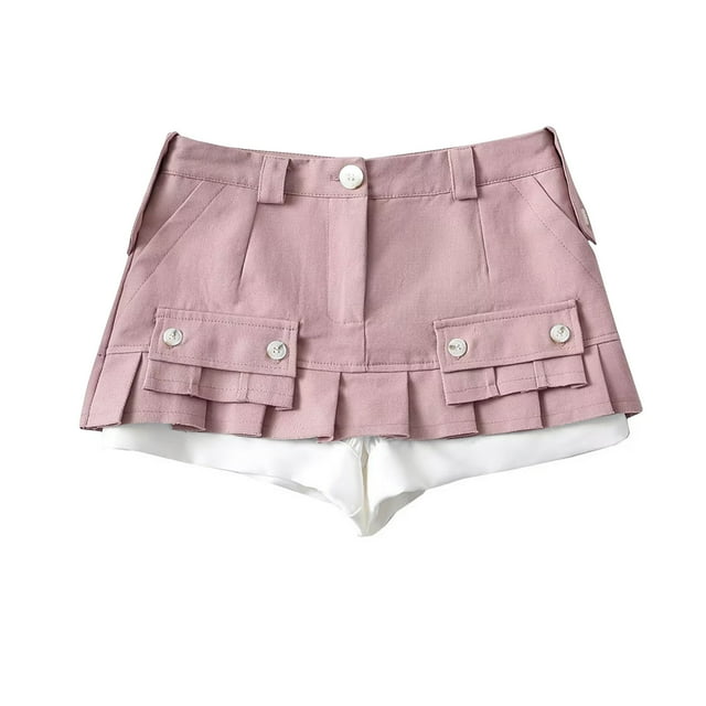 FNFYFH Clearance Ladies Summer Light Loose Fit Solid Shorts Breezy Comfy Shorts,Pink