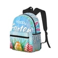 thumbnail image 2 of Lsque Happy Easter Classic Casual Backpack - Large Capacity Water-Resistant Backpack for School, Work, Travel, and Outdoor Activities, 2 of 8