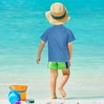 thumbnail image 4 of FORMRS Boys Rash Guard Short Sleeves Swim Shirt Quick Dry UPF 50+ Sun Protection, Sizes 3-12T, Abstract Snow Mountain, 4 of 6