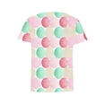 thumbnail image 4 of Lorytime Women T Shirt Easter Short Sleeve Shirts Crew Neck Summer Trendy Tops Easter Egg Loose Basic Outfit Pink L, 4 of 5