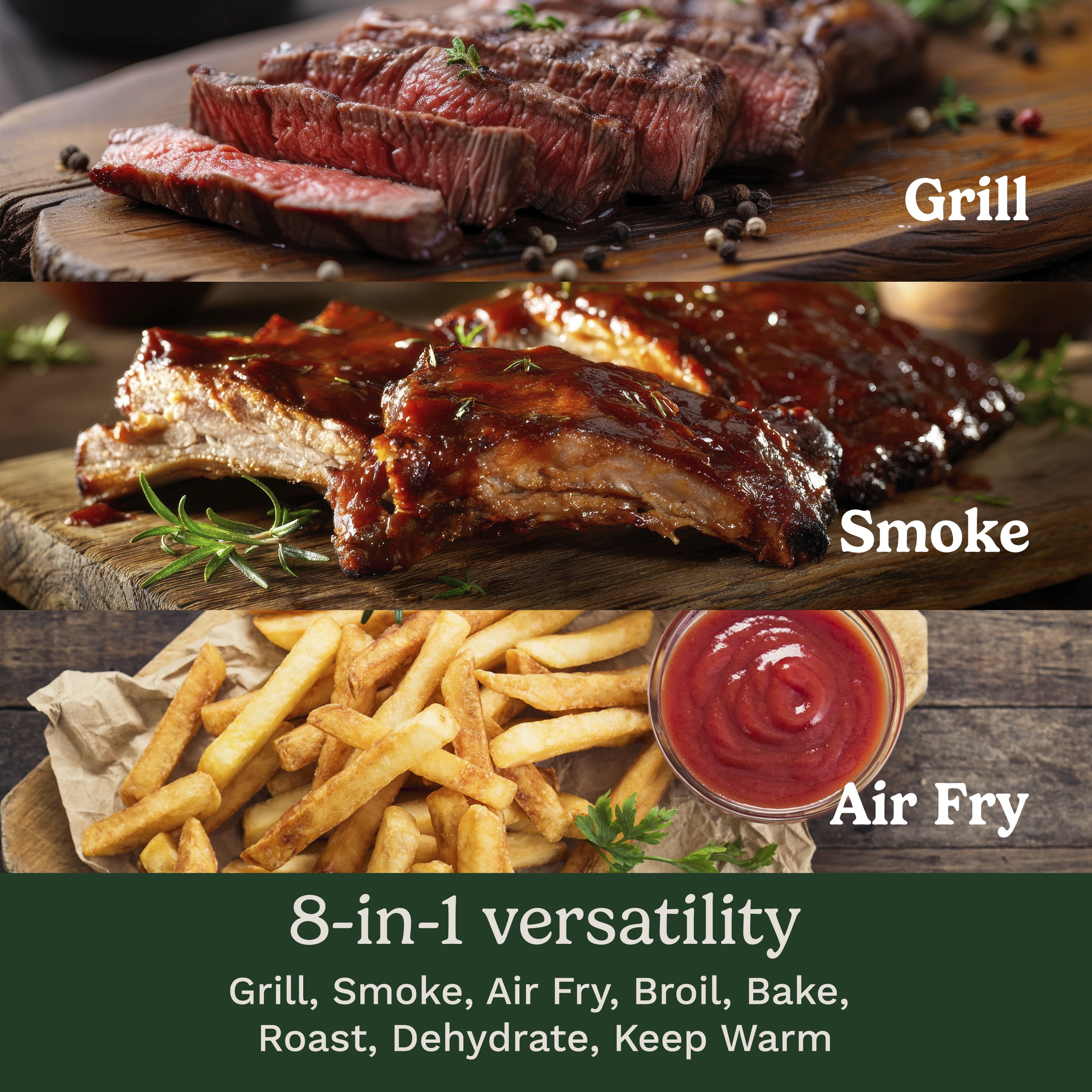 FlavorBoost™ 8-in-1 Outdoor Electric Grill