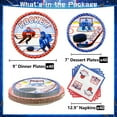 thumbnail image 2 of Hockey Theme Party Supplies - 122 Pcs Hockey Plates Napkins Tablecloth Set, for Kid's Hockey Fans Birthday Gameday - Serves 40, 2 of 7