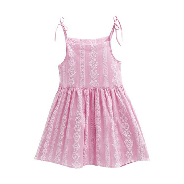 hoksml Robes d'Été, Robes pour Filles, Robe de Plage d'Été pour Bébé Fille, Jupe à Bretelles, Jupe Florale en Liquidation