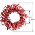 thumbnail image 2 of 18 Inch Pink and Red Glitter Heart Shaped Wreath for Valentines and Everyday Front Door, Glitter Wreath for Home Decor, Heart Shape Glitter Wreath for Valentine and Wedding Decor, 2 of 4