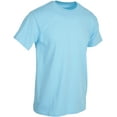 thumbnail image 3 of BILLIONHATS 3 Pack Men's Solid Colors Cotton T-Shirts Short Sleeve Lightweight Tees, Bulk (Small, Light Blue, s), 3 of 3