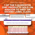 thumbnail image 5 of Mt. Angel Vitamins - Zinc Quercetin with Bromelain Supplement – Immune Support & Respiratory Health - Quercetin 500mg Capsules | Zinc 50mg | Vitamin C Capsules - 300 capsul, 5 of 8