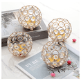 thumbnail image 4 of "4 Candelabros Portavelas Fiesta Boda Candelabro De Cristal Belug Dorado ", 4 of 5
