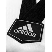 adidas Eco Fighter 3 Taekwondo Black V-Neck Sparring Uniform w/ 3 Stripes - 100% Polyester - 180