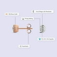thumbnail image 2 of Diamond Stud Earring | 3 Carat IGI Certified Oval Shape Lab Grown Diamond Stud | 18K Rose Gold | Circa Lab Diamond Stud Earrings | Prong Setting | FG-VS1-VS2 Quality | Friendly Diamonds, 2 of 6