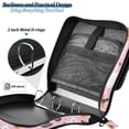 thumbnail image 4 of FORMRS Zipper Binder with Shoulder Strap 2-inch Ring 500 Sheet Capacity File Bag, Pink Halloween Ghosts, 4 of 5