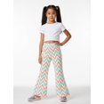 thumbnail image 5 of Girls Smart Wide Leg Trousers Comfort-Fit Bell Bottoms Casual Comfortable Pants for Youth Girls Age 4-12 Weekend Outfit, 5 of 6
