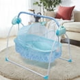 DNGZJAO Baby Cradle Auto Swing Rocker Cot Infant Sleeping Bed Swing