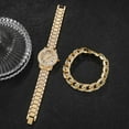 thumbnail image 4 of Diamond Women Watches Gold Watch Ladies Wrist Watches Luxury Rhinestone Womens Bracelet Watches Female Relogio Feminino Silver, 4 of 6