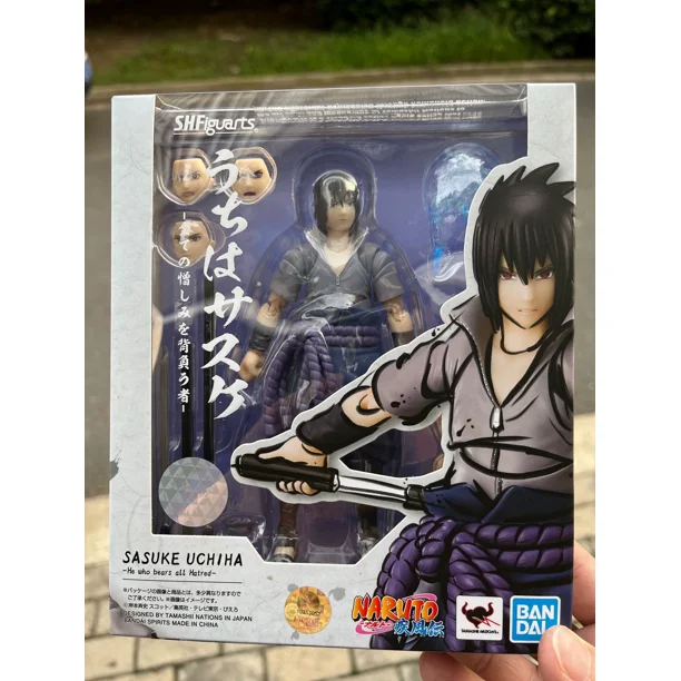 Bandai Shfiguarts Naruto figuras de acción originales, Shippuden Sasuke Sakura Uchiha Madara modelo movible muñecas de juguete, regalo para niños Fivean Figuras de anime