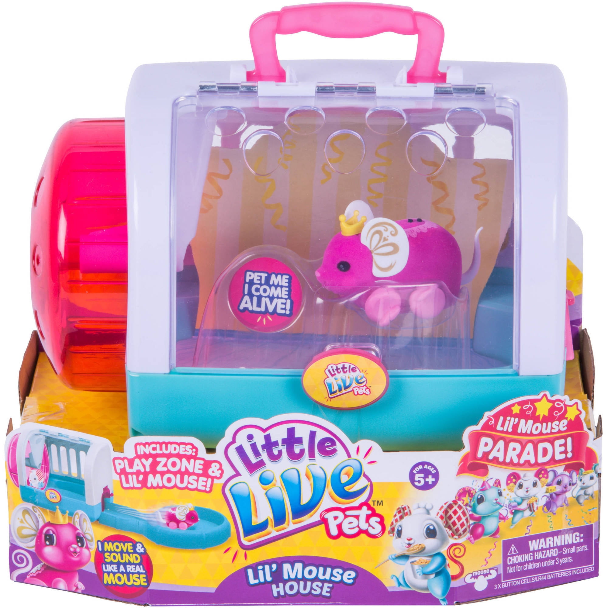 Little Live Pets S4 Lil Mouse House Princess Whiskers Walmart Com Walmart Com