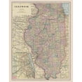 thumbnail image 3 of Cram 12x14 Black Modern Framed Museum Art Print Titled - Illinois - Cram 1892, 3 of 5