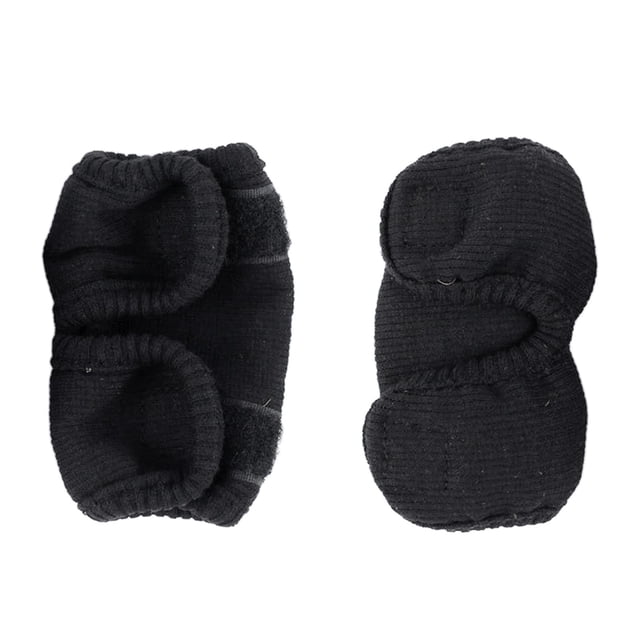 2 rodilleras para mascotas, soporte para patas de perro, calentador, protectores de codos para perros Negro M