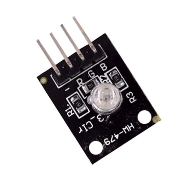 HW-479 3.3V 5V 5mm KY-011 PCB Módulos de sensor LED RGB de doble color Negro Tmvgtek Componentes de la computadora
