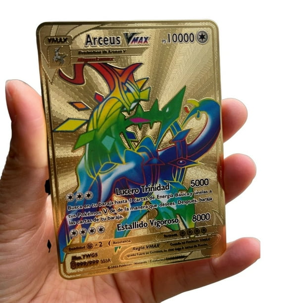 Arceus-tarjeta de monstruo de bolsillo Vmax Gx, carta de Pokmon de metal y  hierro espaol, regalo para nios, coleccin de juegos, 2023, nuevo, 10000  | Walmart en lnea