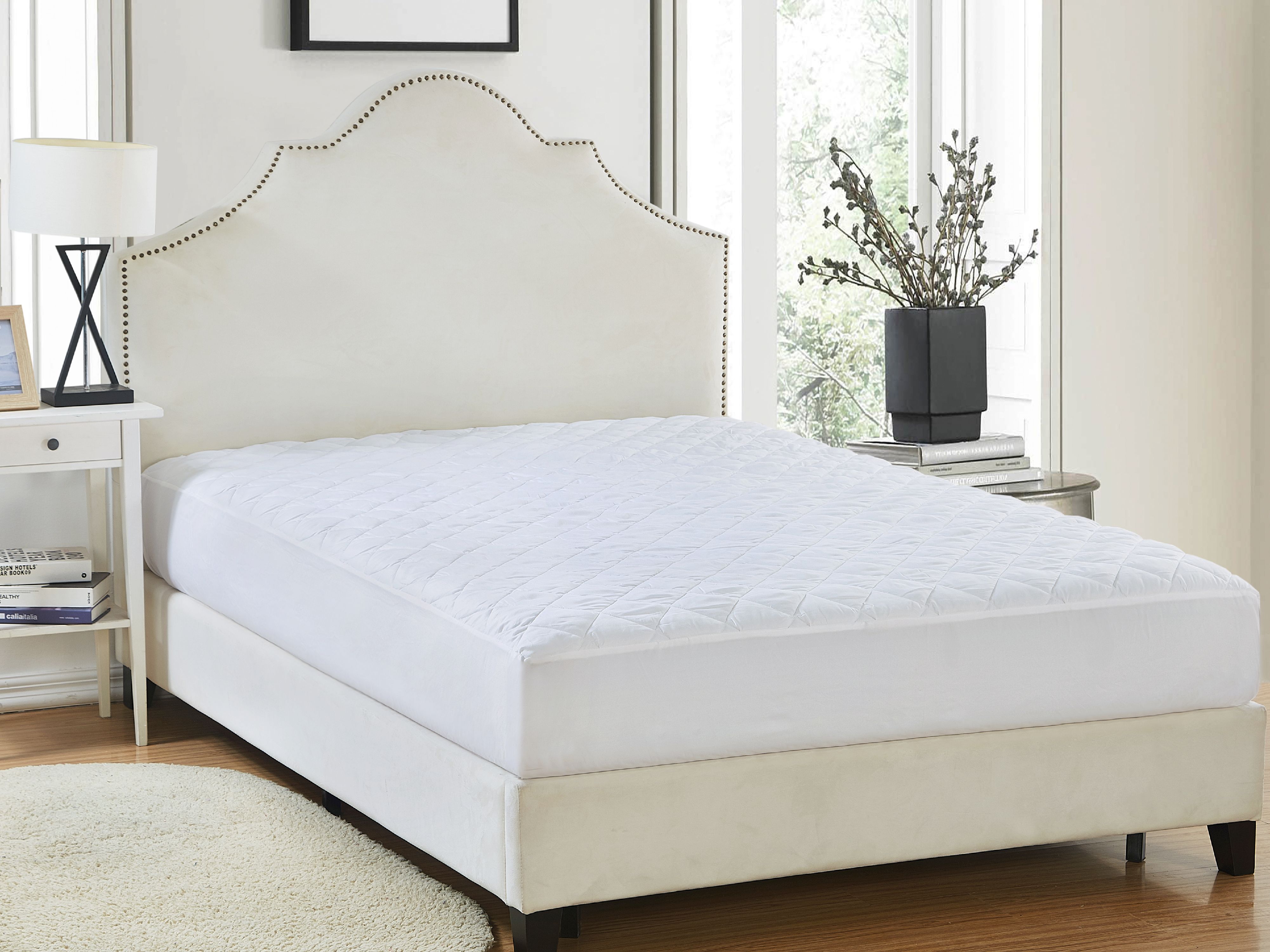 Quilted Mattress Pad - 90 GSM Microfiber Cover - Twin XL - Walmart.com