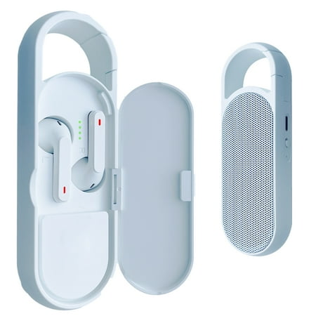 UPC: 0012436831134 | Zunammy 2 in 1 True Wireless Earbuds with Bluetooth Speaker – White