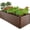 Dark Brown Wood Grain, variant on Best Choice Products 8x4x2ft Outdoor Metal Raised Garden Bed, Planter Box for Vegetables, Flowers, Herbs - Wood Grain