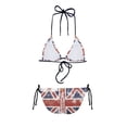 thumbnail image 5 of Suhoaziia British Flag Bikini for Women Swimwear Skin-Friendly Comfortable Ladies Swimsuits,Tummy Control Bikini Sets Tops with Cups for Gym Sports Size 2XL, 5 of 6