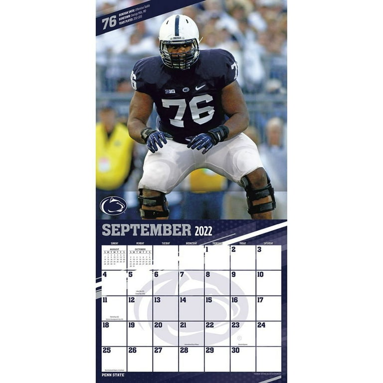 Penn State Nittany Lions 2023 12x12 Team Wall Calendar (Other) - Walmart.com