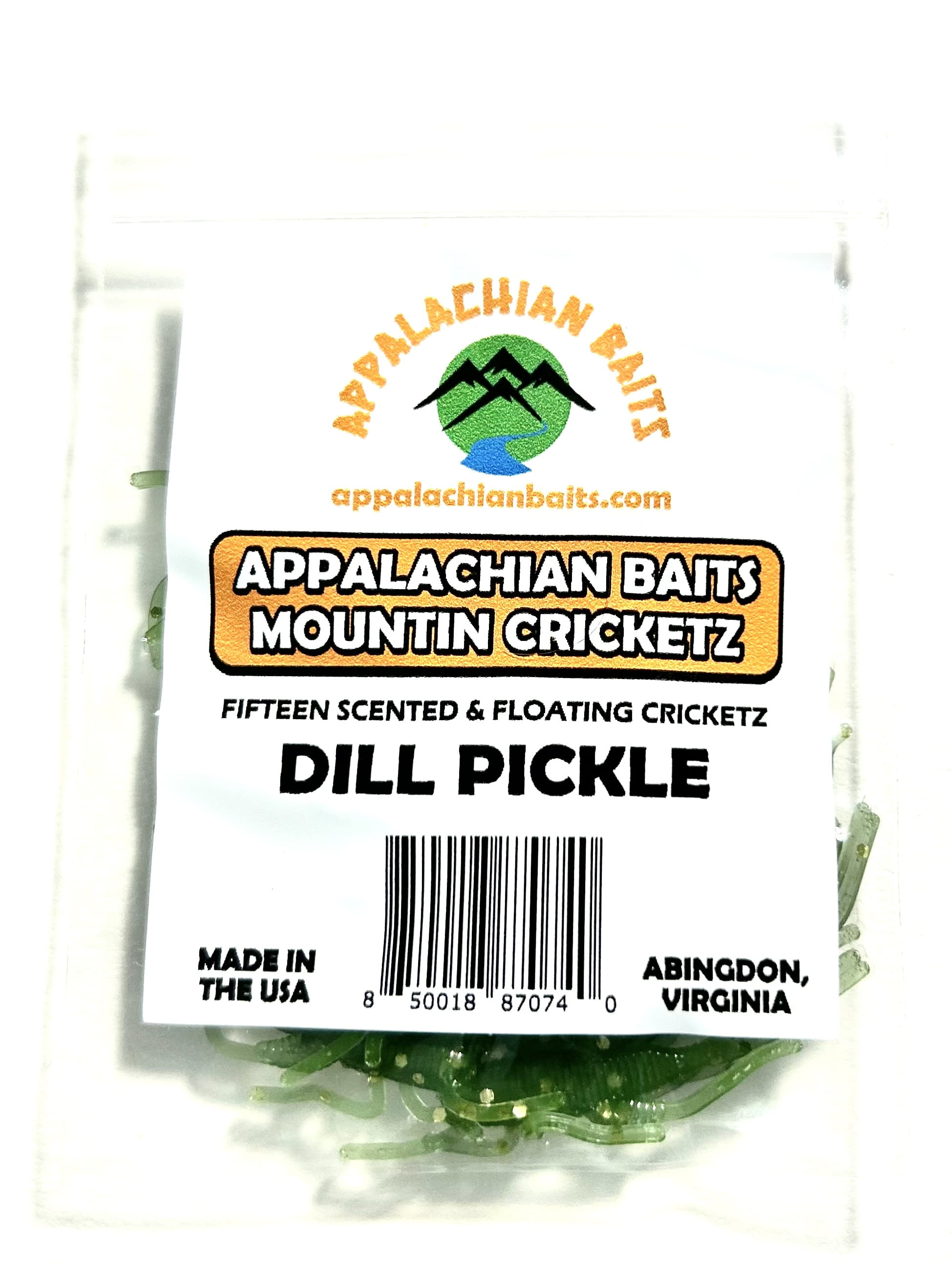 Appalachian Baits Mountin Cricketz Dill Pickle 1 3/4" Soft, Floating