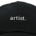 thumbnail image 2 of DALIX Artist Expression Baseball Cap Mens Womens Embroidered Hat in Black, 2 of 7
