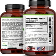 Zazzee USDA Organic Red Korean Panax Ginseng 1000 mg – Supports Energy & Focus – 20:1 Extract