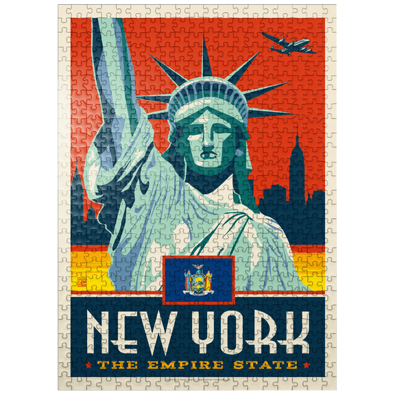 MyPuzzle - New York: The Empire State - Premium 500 Piece Jigsaw Puzzle for Adults